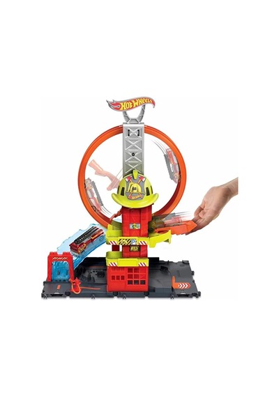 Hot Wheels Çember Pistli İtfaiye İstasyonu