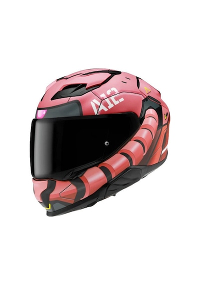 Hjc F71 Zaku Bandai Namco Mc1sf Kapalı Motosiklet Kaskı Çok Renkli