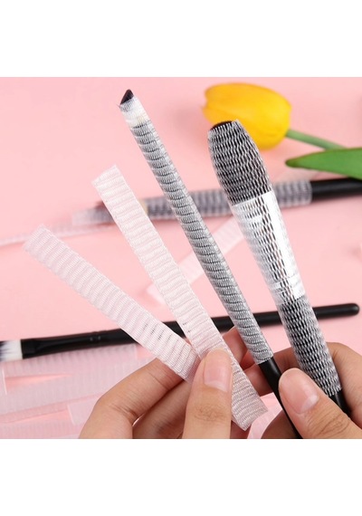 Biishe Makyaj Far Allık Kontür Eyeliner Fırça Malzemeleri Ürünleri Koruyucu File Kapak Örgü Kılıf S