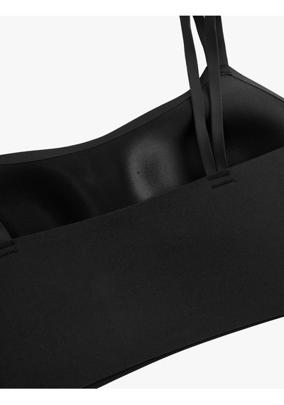 Koton İnce Askılı Slim Fit Kolsuz Kaplı Sporcu Sütyeni Siyah 6sak30075nk