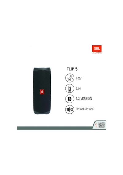Jbl Flip 5 Taşınabilir Ipx7 Su Geçirmez Bluetooth Hoparlör