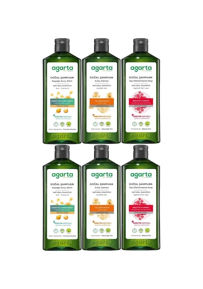 Agarta Doğal Şampuan 400 Ml Kepek Karşıtı -saç Dökülmesine Dökülen