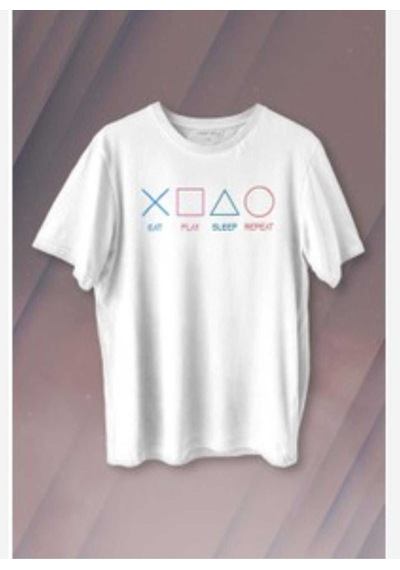 Kozia Outdoors Malkoçbey Play Game Baskılı Oversize Unisex Basic T-sihirt Beyaz
