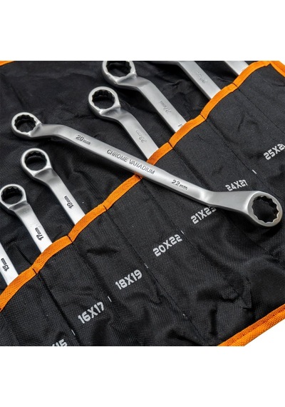 5420 Yıldız İki Ağız Anahtar Takımı Bez Çantalı 12'li Set 6-32 Mm