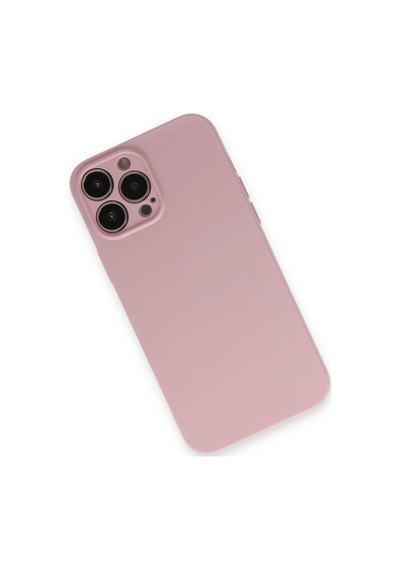 Apple iPhone Uyumlu 13 Pro Kılıf Nano İçi Kadife Silikon - Pembe Ym327897