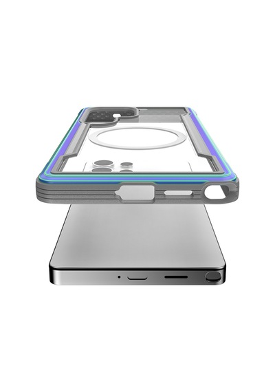 Galaxy S25 Ultra Kılıf Magsafe Uyumlu Airbagli Raptic Shield Serisi Şeffaf Yüzey Kapak Colorful