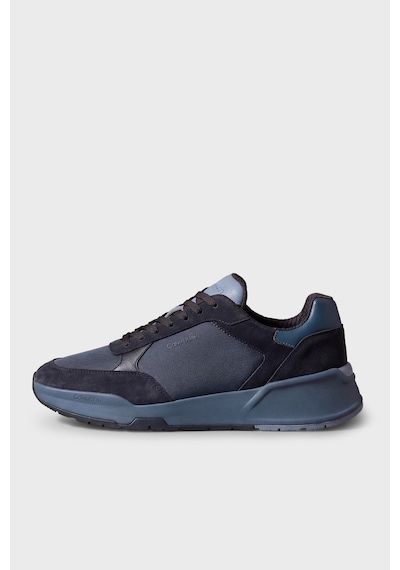 Calvin Klein Süet Detaylı Logolu Sneaker Ayakkabı Hm0hm023080g5 Erkek Ayakkabı Hm0hm02308 0g5 Lacivert-mavi