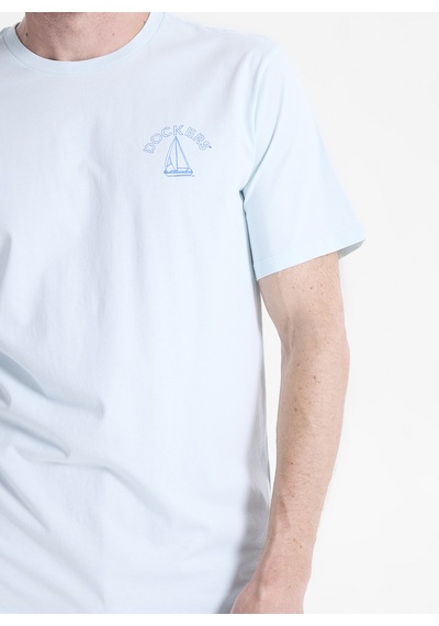 Dockers Mavi Erkek Regular Fit Logo Baskılı T-shirt 004mb-90