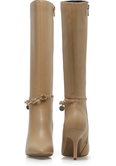 Nine West Denay 2pr Nude Kadın Topuklu Bot 000000000101189127 Bej