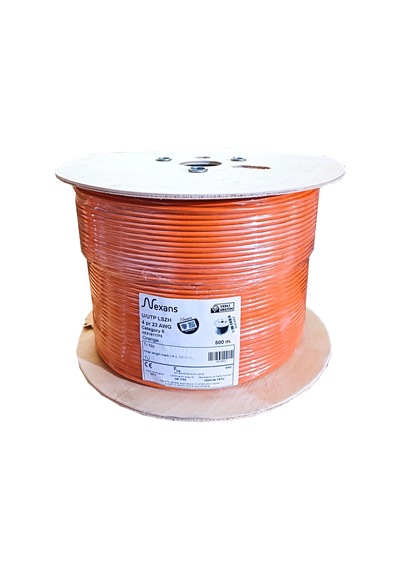 Nexans Nex1611tf5, Turuncu, Cat6, 500m, 23awg 0,58mm , Utp, %100 Bakır, Lszh Halogen Free, Makara,