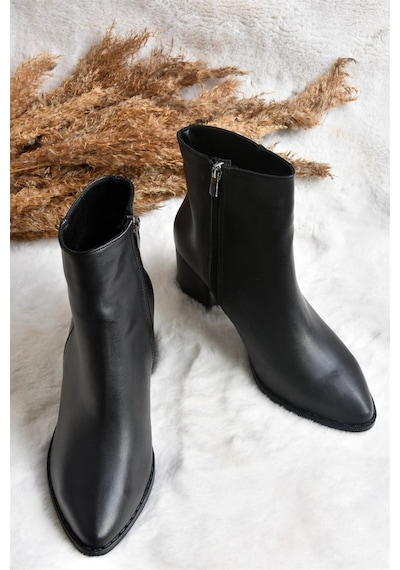 Fox Shoes Siyah Kalın Topuklu Kadın Bot L251089309 Fox Shoes Siyah Kalın Topuklu Kadın Bot L251089309