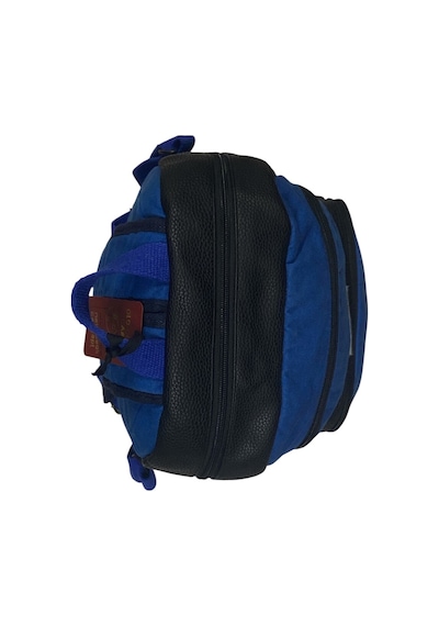 Old Cotton Cargo Kaliteli Siyah Vintage Salaş Baskılı Disayn Günlük Gezi Okul Sırt Çantası Revilla Bag 28x38cm Mavi