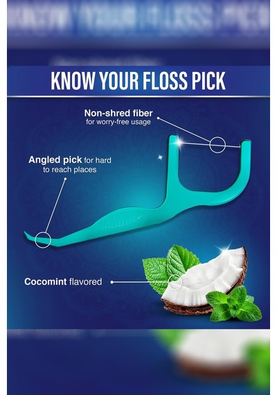 Gurunanda Fresh Floss Picks Çatal Diş İpi Kürdanlı 60 Adet