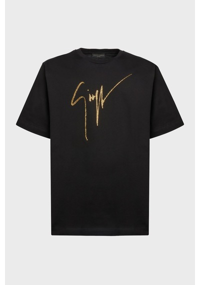 Giuseppe Zanotti Erkek T Shirt Iru2003-001 Siyah Siyah