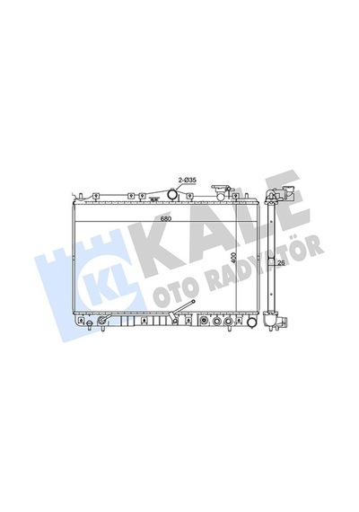 Kale   369400 Radyatör Hyundaı Sonata Iıı Al/pl/brz 400x680x26 2531034050