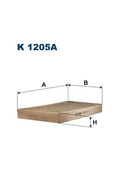 Fıltron K1205a Polen Filtresi Karbonlu A1718300418 A1728350047