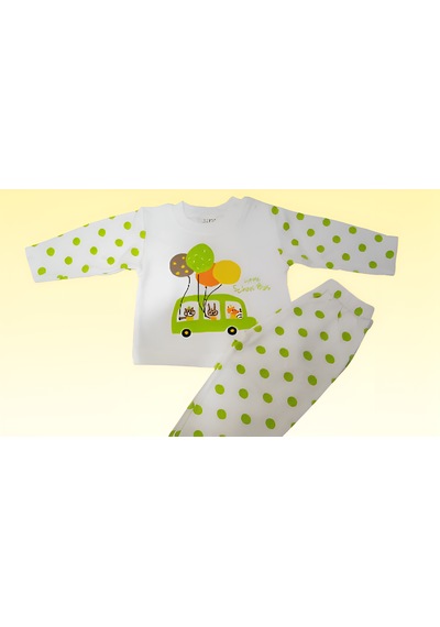 Love Minixx Bebek Kız -erkek % Pamuklu Pijama Takımı 3- 6 Yaş