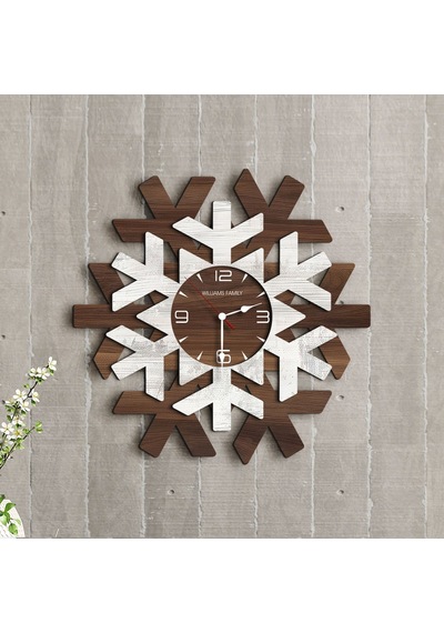 Bk Gift Kişiye Özel İsimli Dekoratif 45cm Ahşap Duvar Saati-17 , Ev Hediyesi , Arkadaşa Hediye , Sevgiliye Hediye Bitmeyen137065 Bk Gift Çok Renkli
