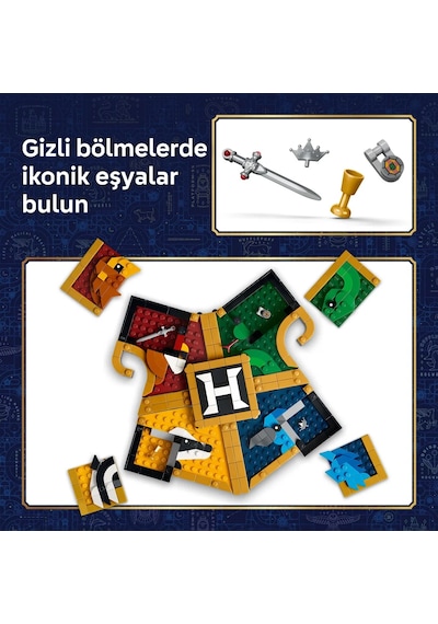 LEGO® Harry Potter™ Hogwarts™ Bina Arması 76462 - 12 Yaş ve Üzeri Çocuklar için Hayvanlar İçeren Oyuncak Yapım Seti (545 Parça)
