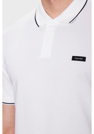Calvin Klein Erkek Polo T Shirt K10K110596 YAF BEYAZ Beyaz