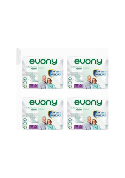 Evony Hasta Bezi Belbantlı Extra Large Xl 30'lu Paket X 4 Paket 120 Adet