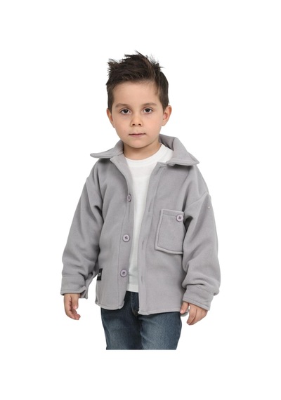 Erdem Kıds Erkek-kız Çocuk Unisex Pamuklu Günlük-casual Kışlık Polar Ceket Gömlek Açık Gri Açık Gri Erdem Kıds Erkek-kız Çocuk Unisex Pamuklu Günlük-casual Kışlık Polar Ceket Gömlek Açık Gri Açık Gri