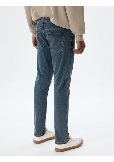 Koton Brad Kot Pantolon Slim Fit Normal Bel Orta İndigo 5wam40010ıd İndigo