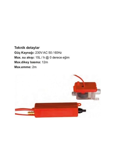 Rothenberger Roslim Box Drenaj Pompası 22L/H Dikey Basma 12 Mt