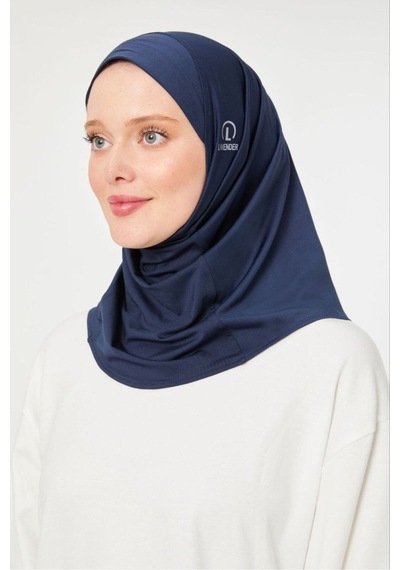 Melodi Scarf Kadın Tesettür Hijab Spor Bone Lacivert Lacivert