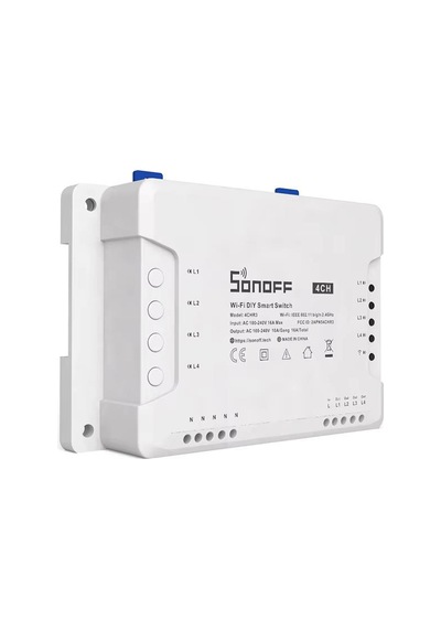 Sonoff 4ch R3 4 Kanallı Wifi Akıllı Ev Rölesi 10a Google Home & Alexa Uyumlu