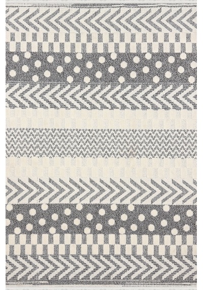 Woolen Halı Venis Bukle Halı 8801 Grı Renkli