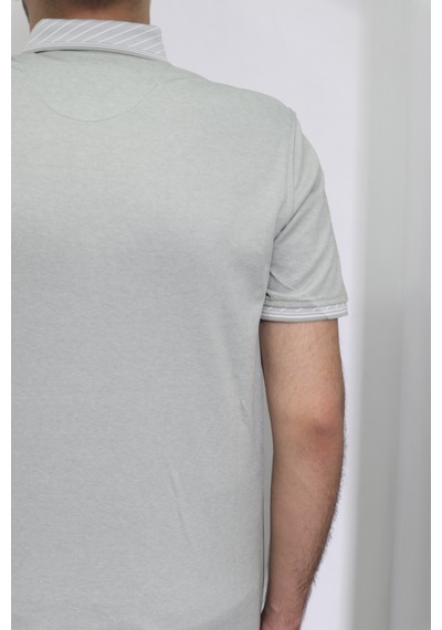 Santa Dmc Tekstil Erkek Düz Spor Kesim Normal Kalıp Polo Yaka T-shirt Yeşil