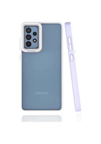 Galaxy A72 Kılıf Zore Mima Kenarları Renkli Silikon Kılıf