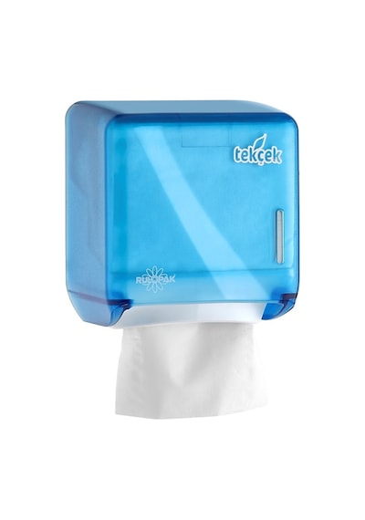 Rulopak Mini Tekçek Tuvalet Kağıdı Dispenseri Transparan Mavi
