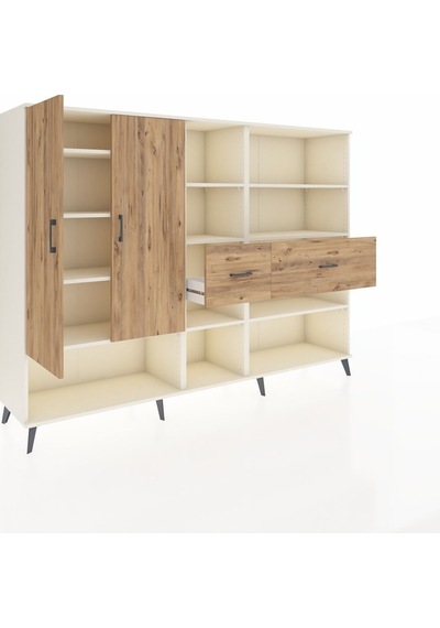 Hyperion Dolap 10 Raflı 2 Çekmeceli 2 Kapaklı 220x44x163 Aytaşı-çam Atlas Çam - Aytası Hyperion Dolap 10 Raflı 2 Çekmeceli 2 Kapaklı 220x44x163 Aytaşı-çam Atlas Çam - Aytası