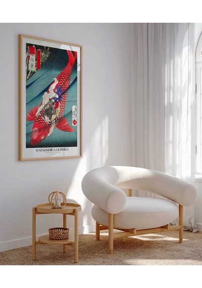 Çerçevesiz Poster Hokusai Saito No Oniwakamaru