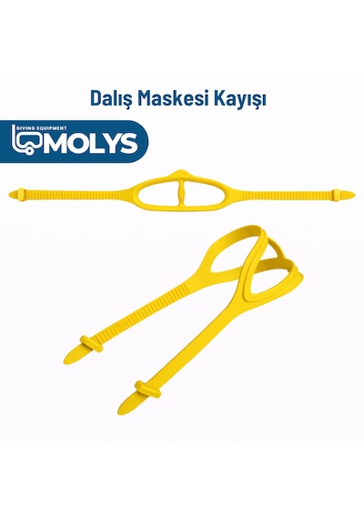 Molys Dalış Maskesi Kayışı Sarı