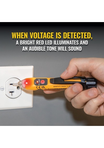 Klein Tools Ncvt1xt Voltaj Test Cihazı, Temassız Voltaj Detektörü Kalemi, 50v İla 1000v Ac