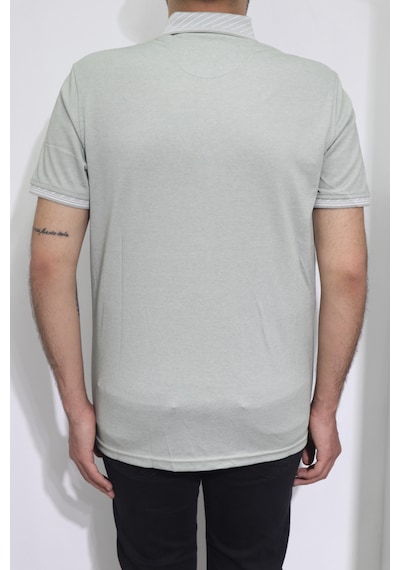 Santa Dmc Tekstil Erkek Düz Spor Kesim Normal Kalıp Polo Yaka T-shirt Yeşil