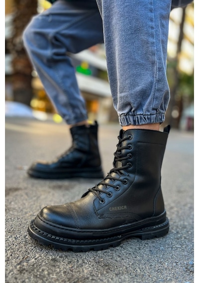 Chekich Ch229 Fst Crow Erkek Bot Sıyah 001