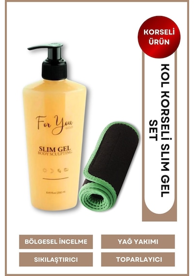 Slimjel Incelticı-sıkılaştırıcı-çatlak Ve Selülit Jeli 250 Ml Kol Korsesi