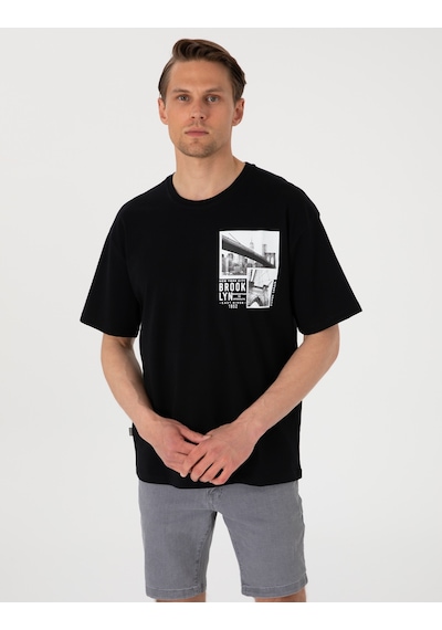 Pierre Cardin Erkek Siyah Tişört 50310144-vr046 Siyah