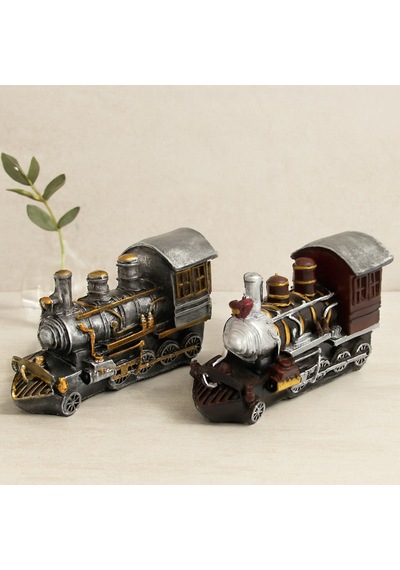 Vintage Tren Biblo Kumbara Reçine 20x12x8 Cm Belirtilmemiş