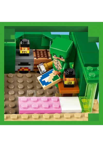 LEGO® Minecraft Kaplumbağa Plaj Evi 21254 8+ Yaratıcı Oyuncak Yapım Seti - 234 Parça