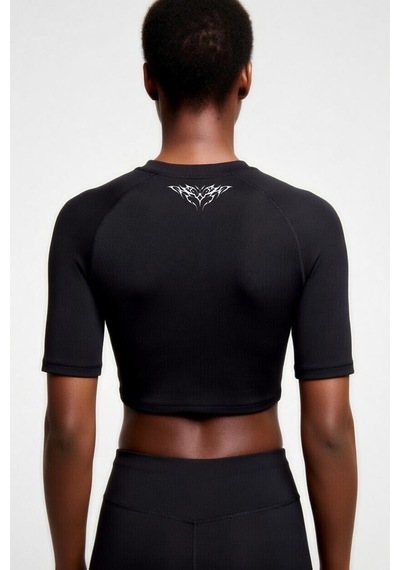 Premium Gotik Model 7 Siyah Kısa Kol Compression Kadın Crop T-shirt Spor Büstiyer Bluz Yoga Pilates Siyah Premium Gotik Model 7 Siyah Kısa Kol Compression Kadın Crop T-shirt Spor Büstiyer Bluz Yoga Pilates Siyah