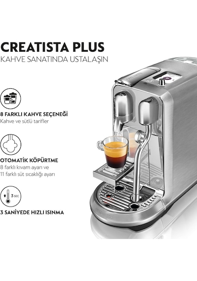 Nespresso J520 Creatista Plus Kapsül Kahve Makinesi (Teşhir)
