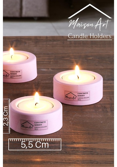 Holder 6'lı Set Mumluk Tea Light Mumluk Seti Dekoratif Şamdan Mumluk 001