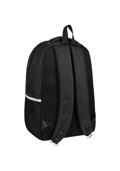 Su Gecirmez Cordura Kumas Punterez Dikisli Laptop Ve Suluk Bolmeli Gunluk Ve Okul Sirt Cantasi Siyah