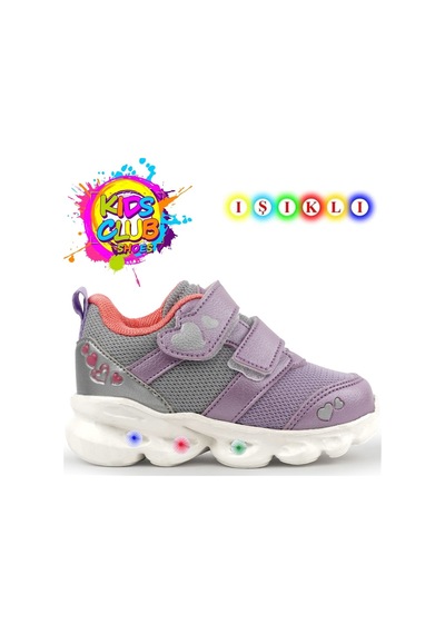 Cool 25-caty Işıklı Ortopedik Taban Bebek Spor Ayakkabı Lila