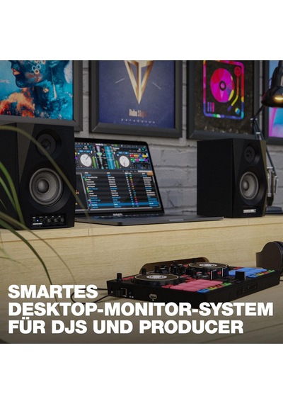 Dsm-3 Bt Çift 3 İnç 2x 20w 2-yollu Bluetooth Özellikli Aktif Stüdyo Referans & Dj Monitörü Hoparlörü